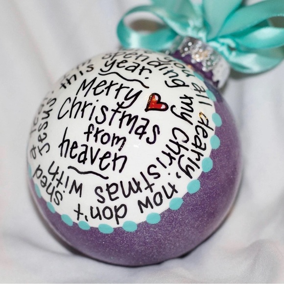 Christmas in Heaven Ornament – A Personalized Keepsake for Loved Ones Above - Picture 5 of 8